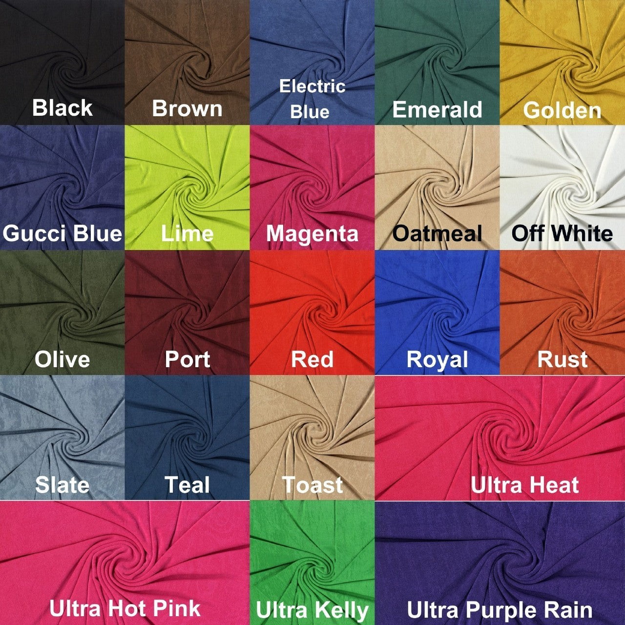 Jersey Slinky Knit, Stretch, Shiny & Shimmer Prom Fabric by the yard