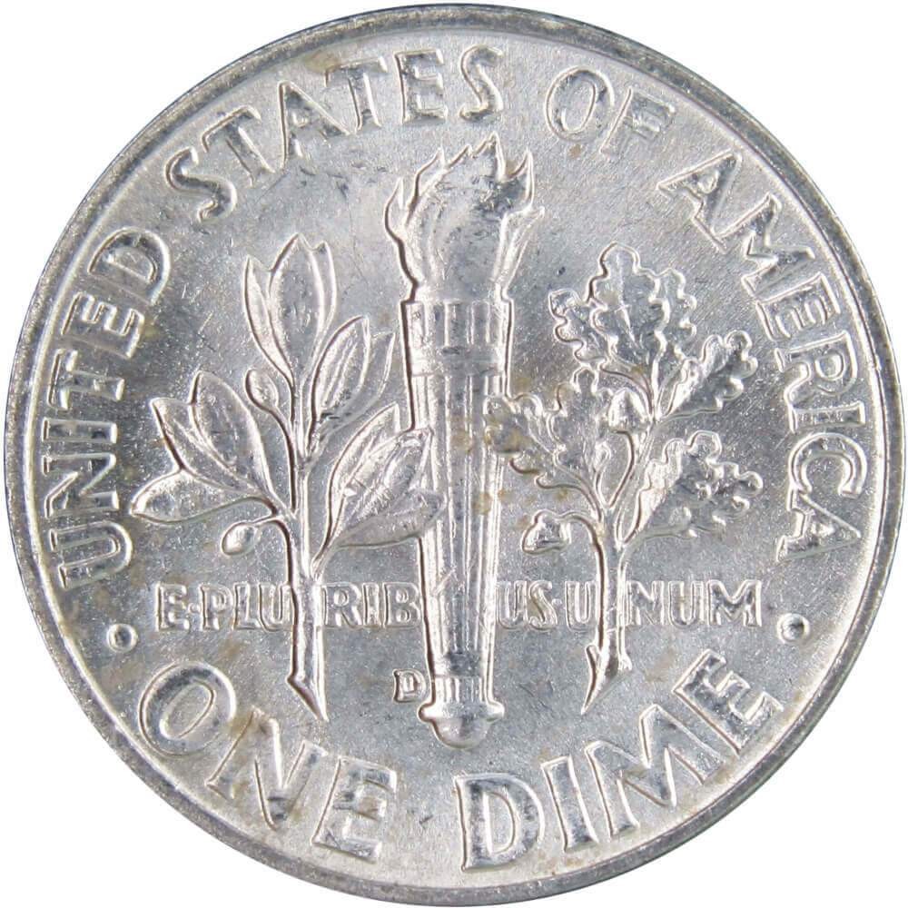 1953 D Roosevelt Dime BU Uncirculated Mint State 90% Silver 10c US Coin