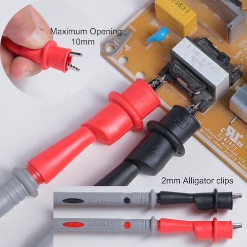 19Pcs Electrical Multimeter Test Leads Set with Alligator Clips Test TKDTL2908
