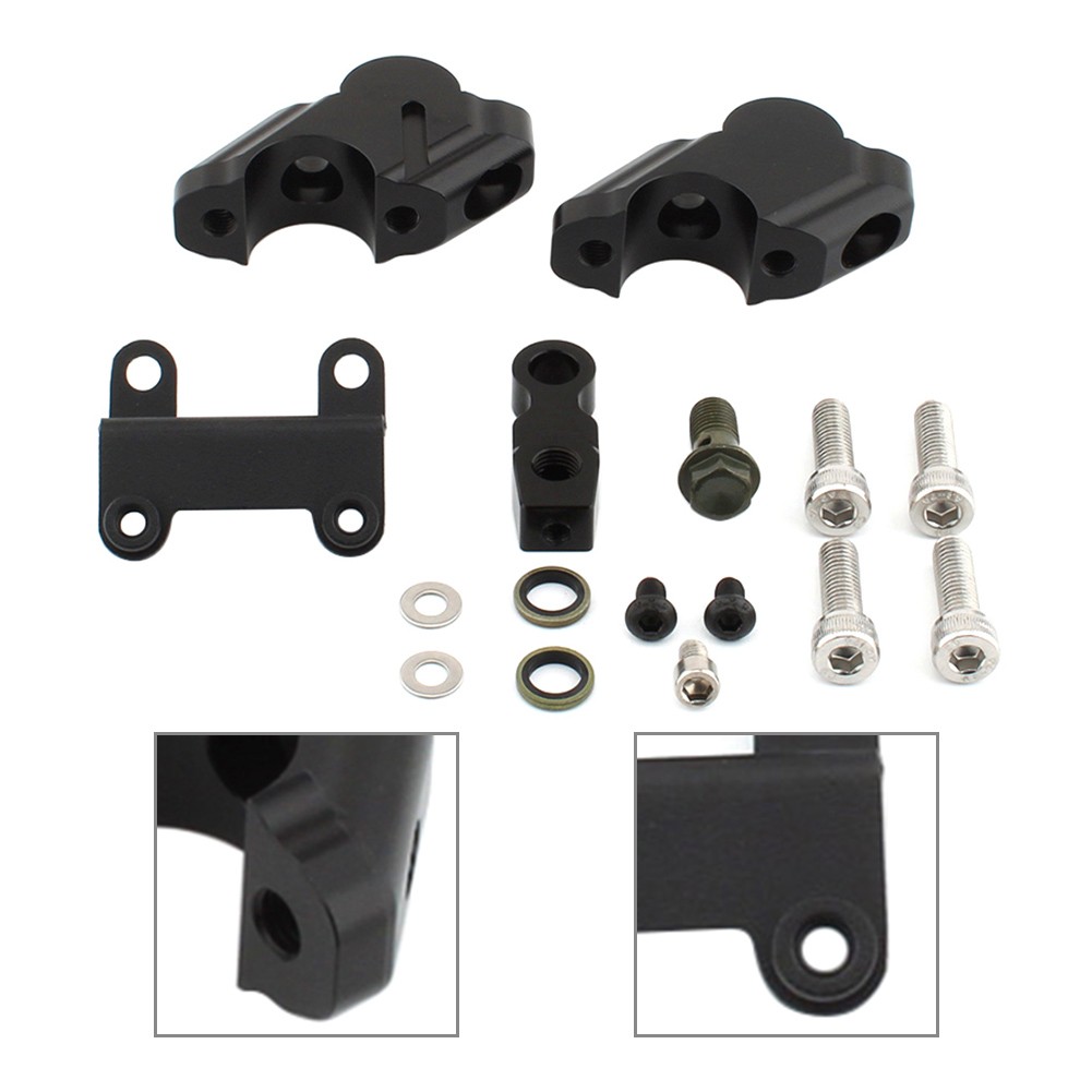 Handlebar Riser W/ Brakehose Extension Speedometer Relocation For YAMAHA MT07
