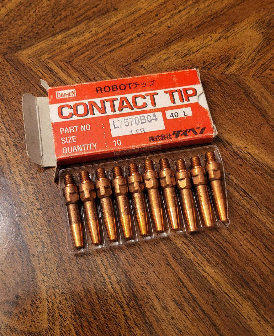 Daihen Robot Contact Tip 10pcs boxed L7570B04 1.2R