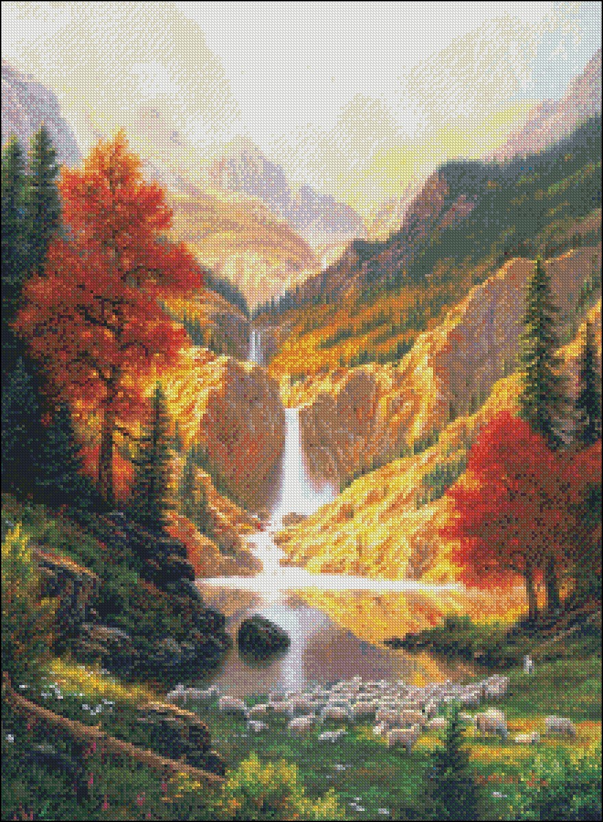 Chart Needlework Crafts DIY - Counted Cross Stitch Patterns - Still Waters