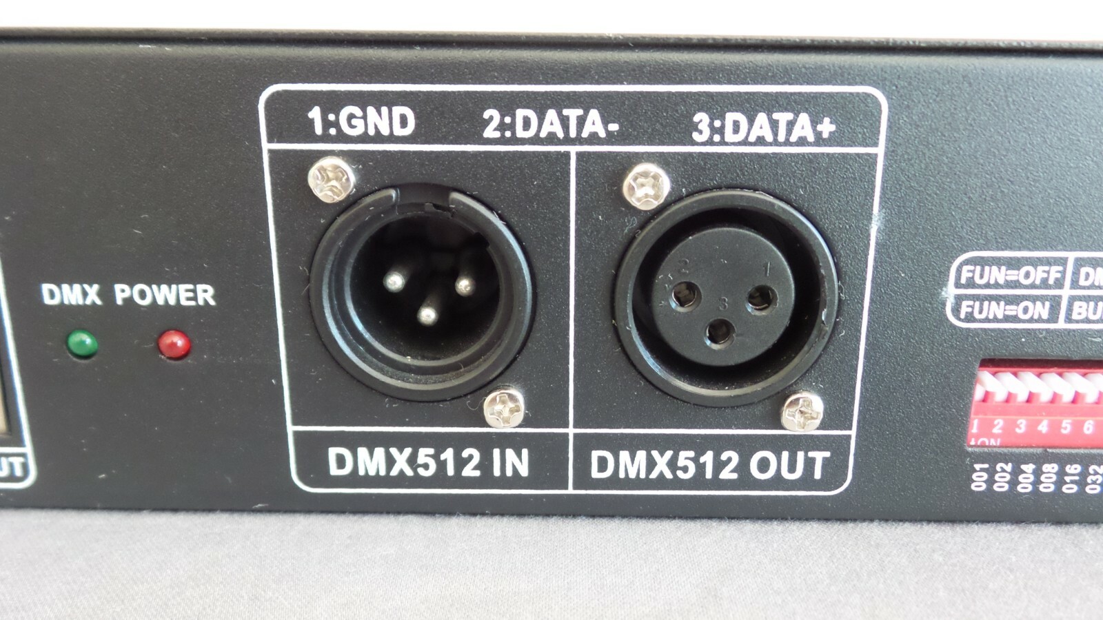24 CH Channel DMX512 Decoder DC 12V-24V Lighting System Black