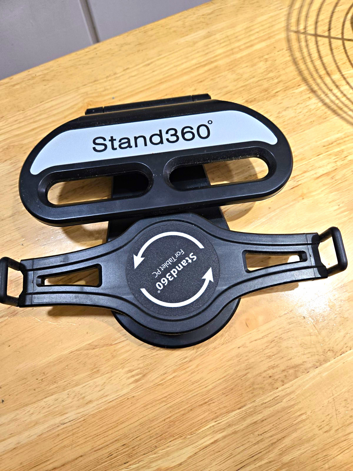 Stand360 Rotating Adjustable Angle Desk Stand Phone/Tablet Holder Mount Black