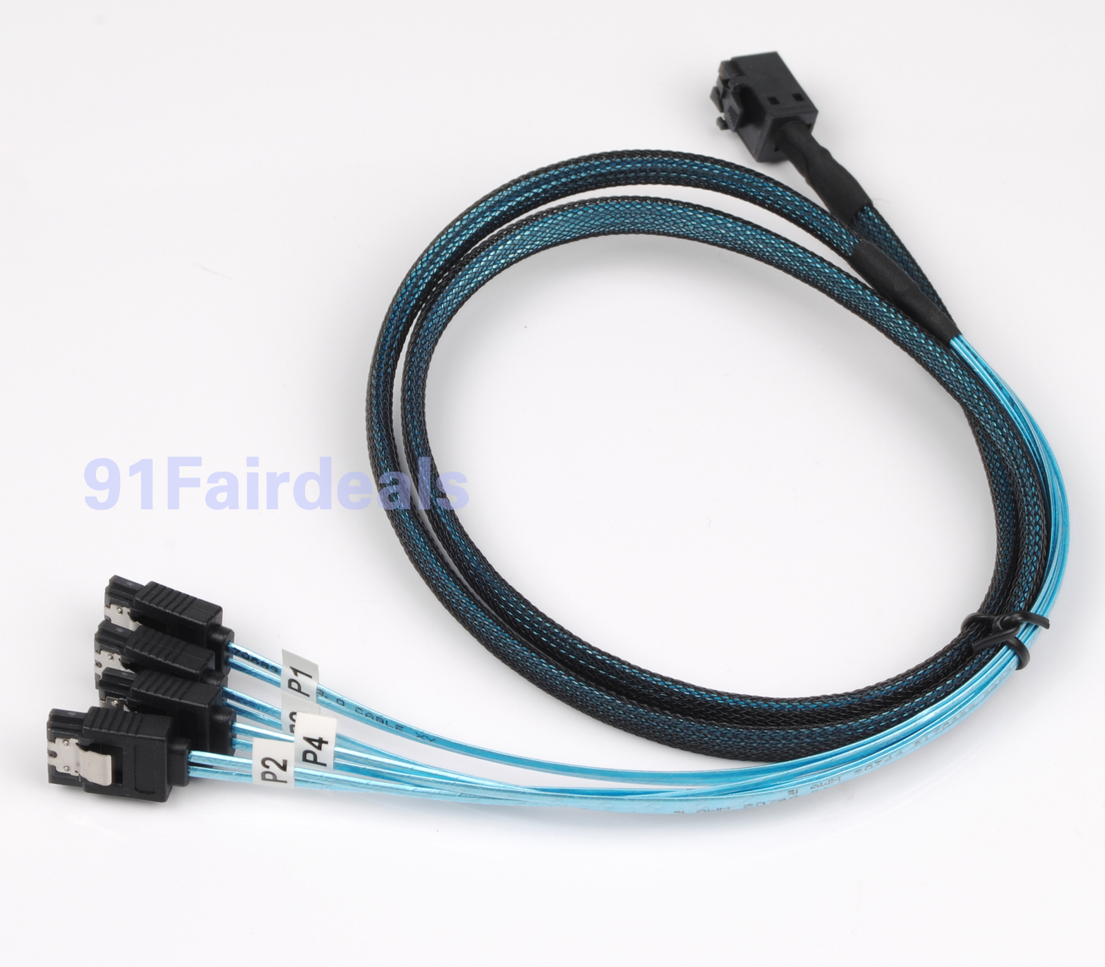 12Gbps mSAS Cable SFF-8643 to 4x SATA 1M mini SAS LSI Avago Adaptec LSI00411