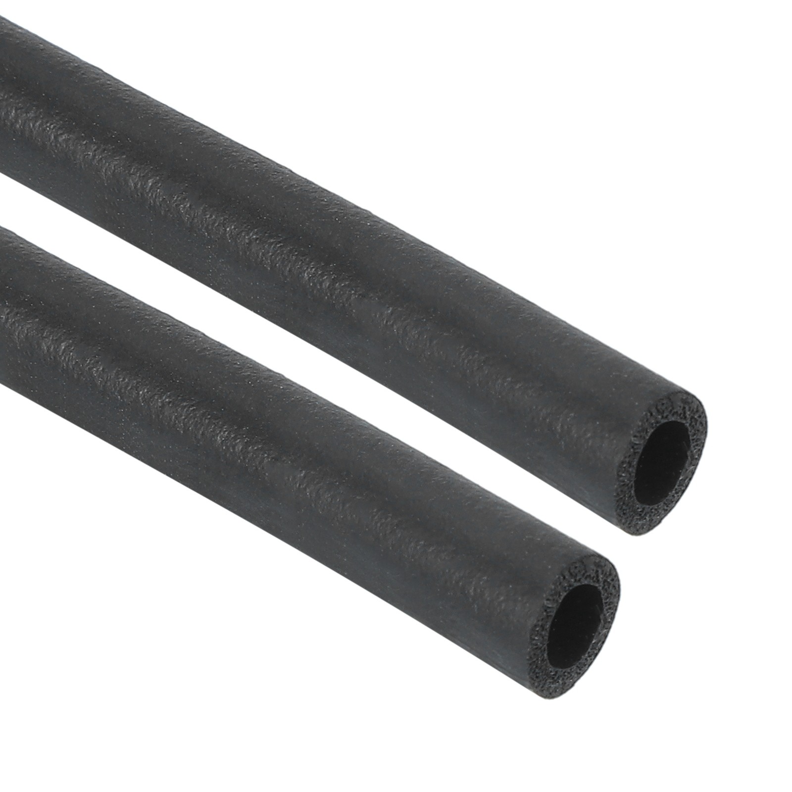 5mm ID x 8mm OD Pipe Insulation Foam Tube Cover Wrap EPDM Tubing 2pcs Black