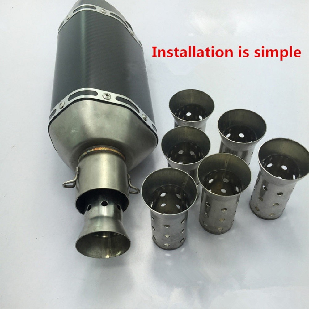 Universal 51mm Mobike Exhaust Muffler Scooter Adjustable DB Killer Silencer E
