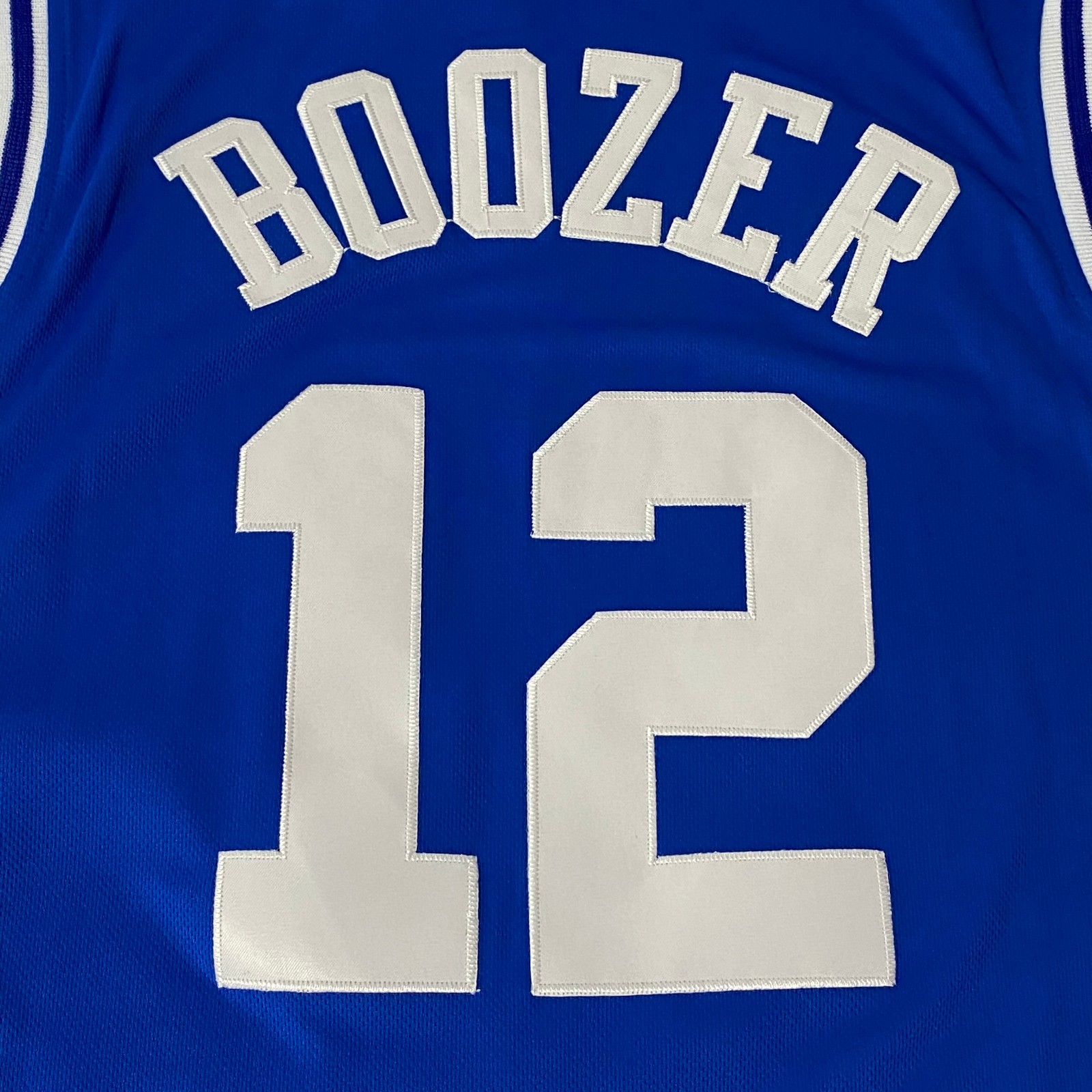 Cam Boozer #12 Jersey, Blue Embroidery, S-2XL
