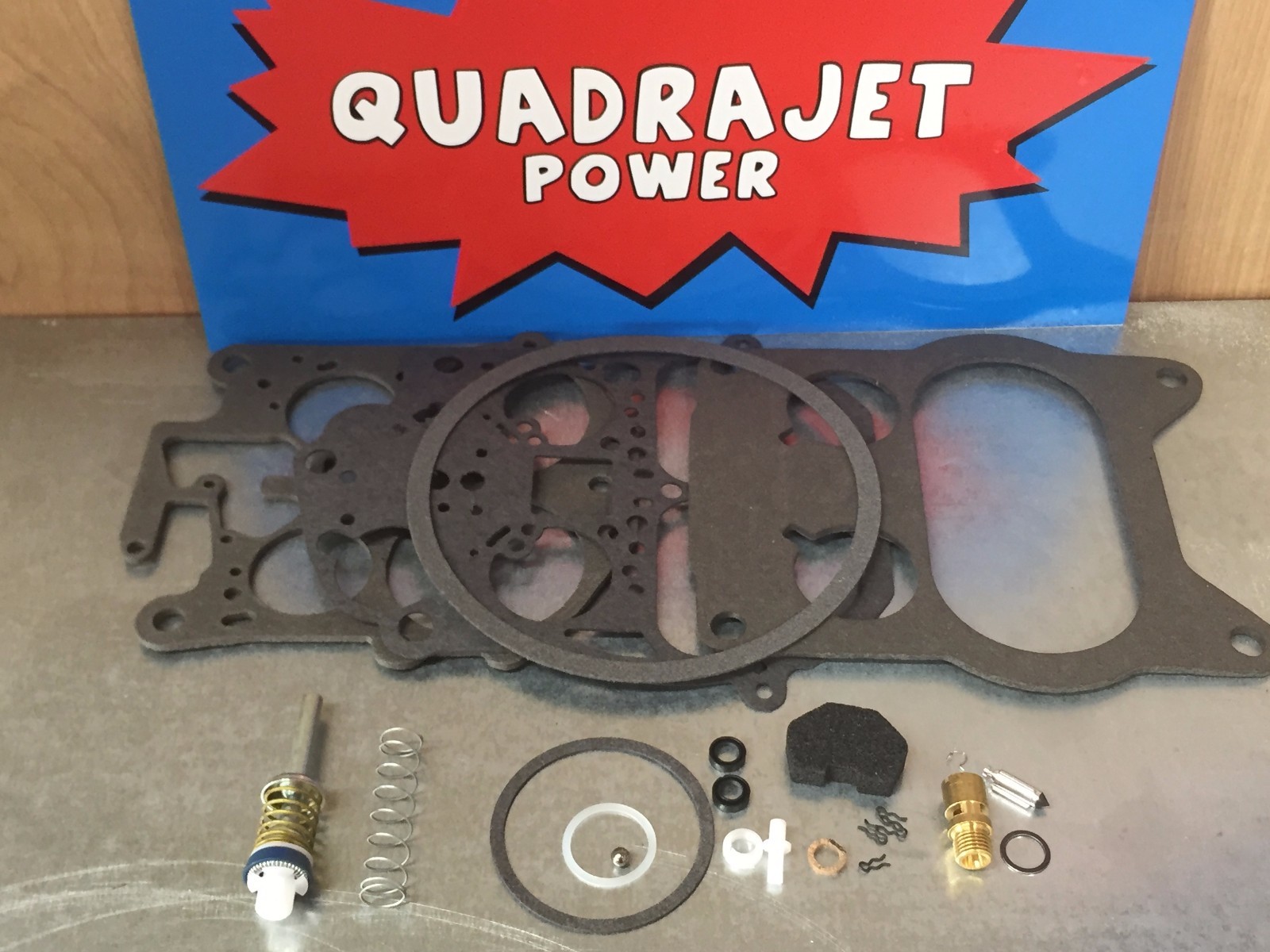 Quadrajet Rebuild Kit. Buick 77-87, Chevrolet 87, Chevy GMC 77-78,Olds 75-87 Pon