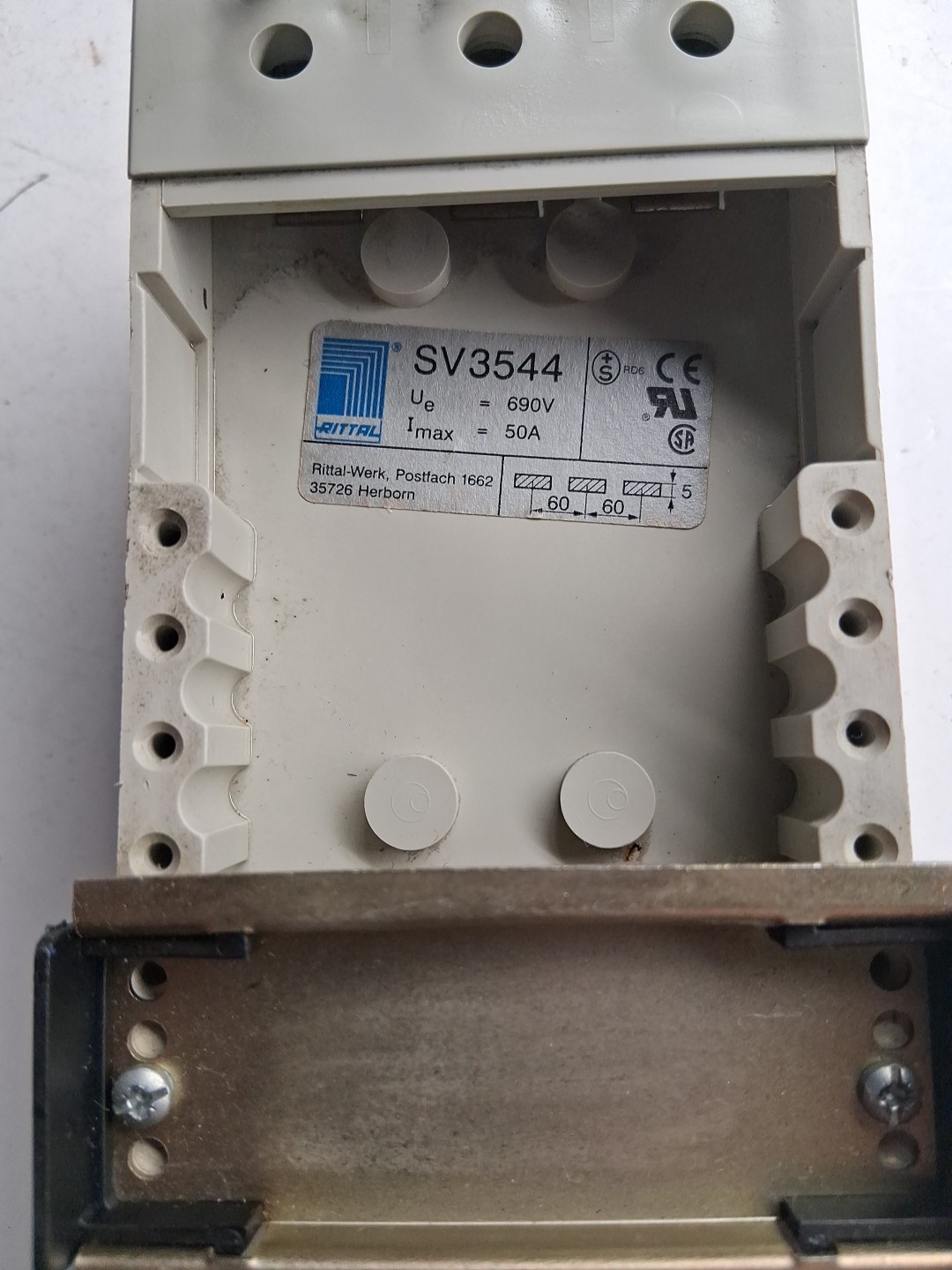 Rittal SV3544 Component Adaptor Unit 690V 50A