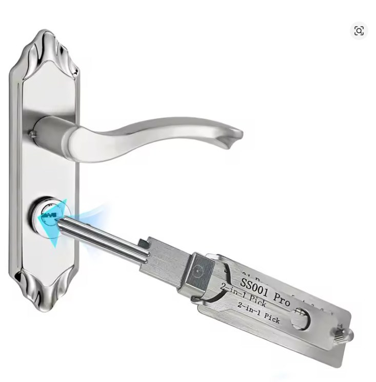 SS001 Pro Metal Key Decoder Tool Precision Hook & Pick Set O-ring Pickup Lock