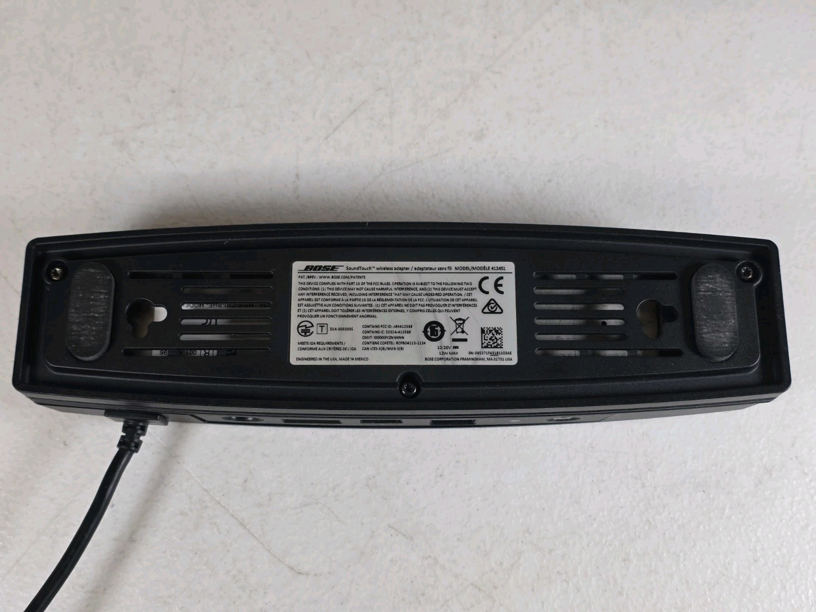 Bose SoundTouch Wireless Adapter WiFi Bluetooth 412451-SM2