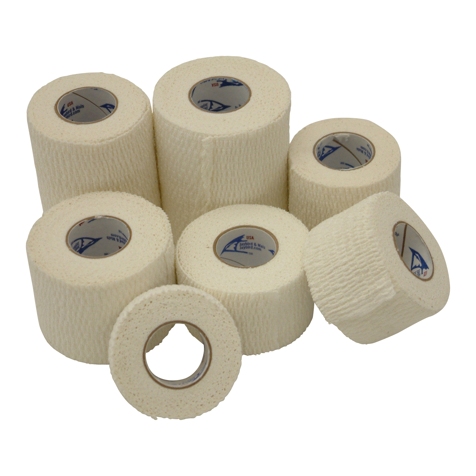 Jaybird & Mais 4600 Lightweight Athletic Stretch Tape: 3 in x 15 ft. (White)