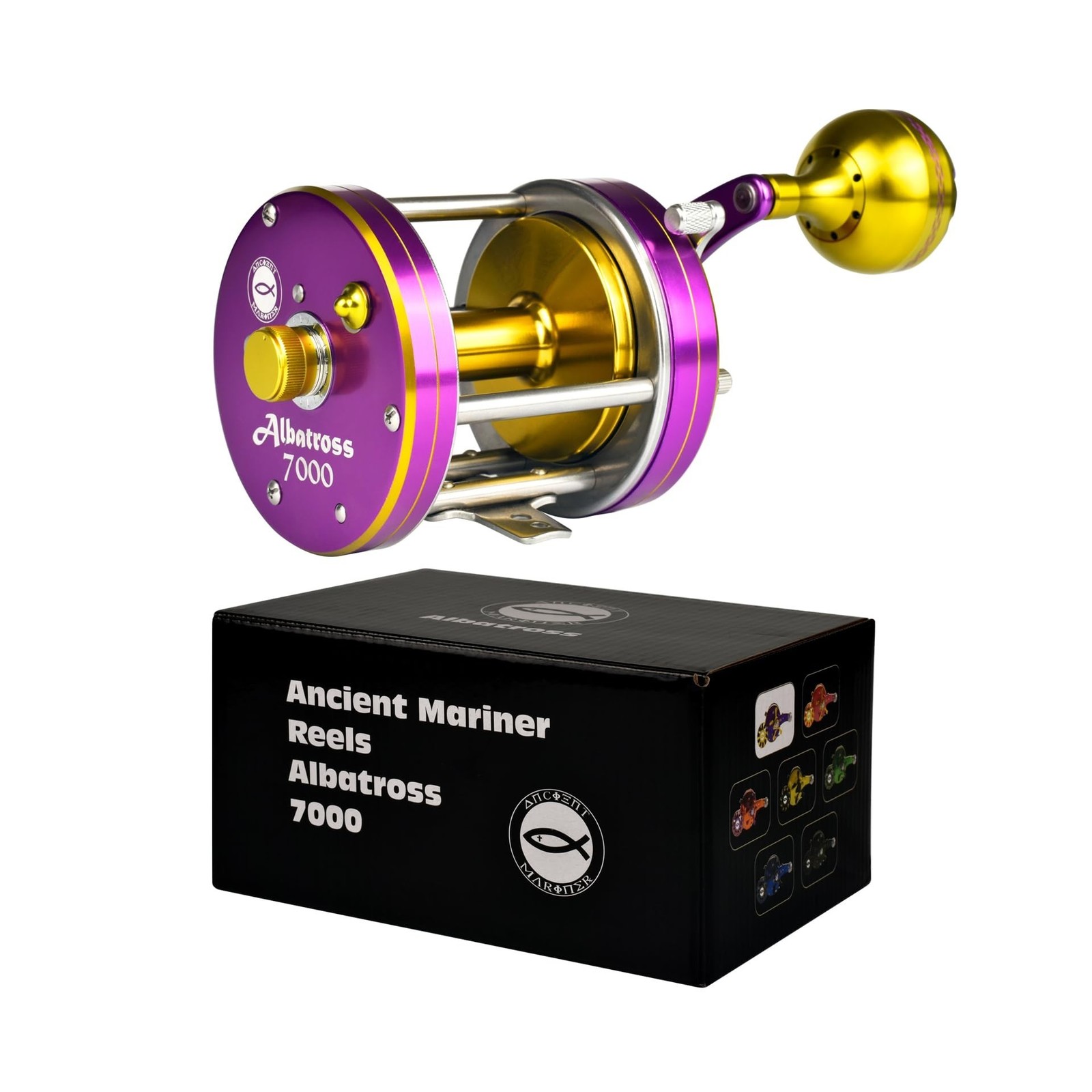 ANCIENT MARINER Catfish Reels Albatross 7000, Conventional Round Baitcasting ...