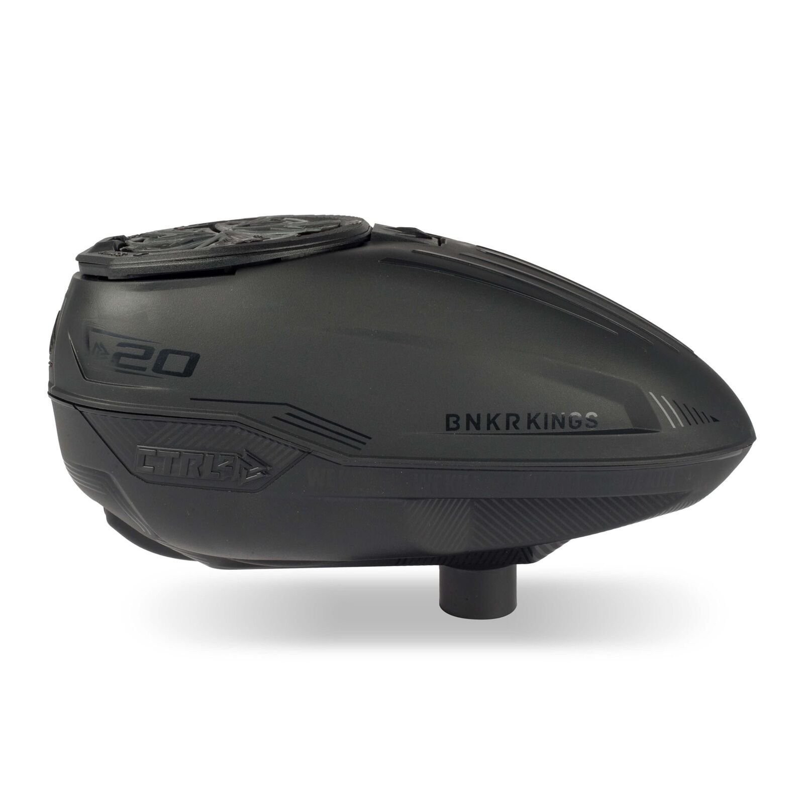 Black Bunkerkings CTRL2 Electronic Paintball Loader/Hopper