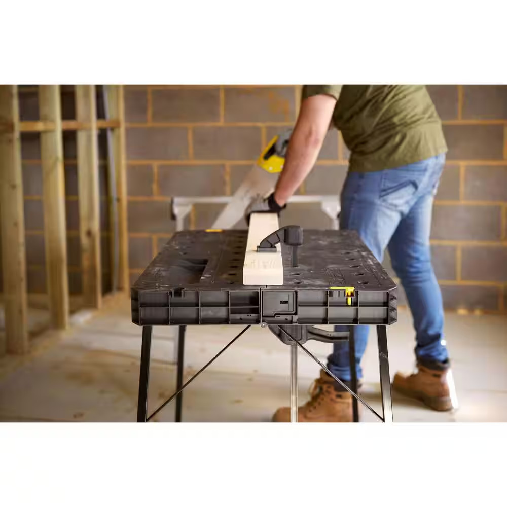 Stanley Fold Up Workbench 33.5 x 23.5 in Portable Compact STST11552 Workshop