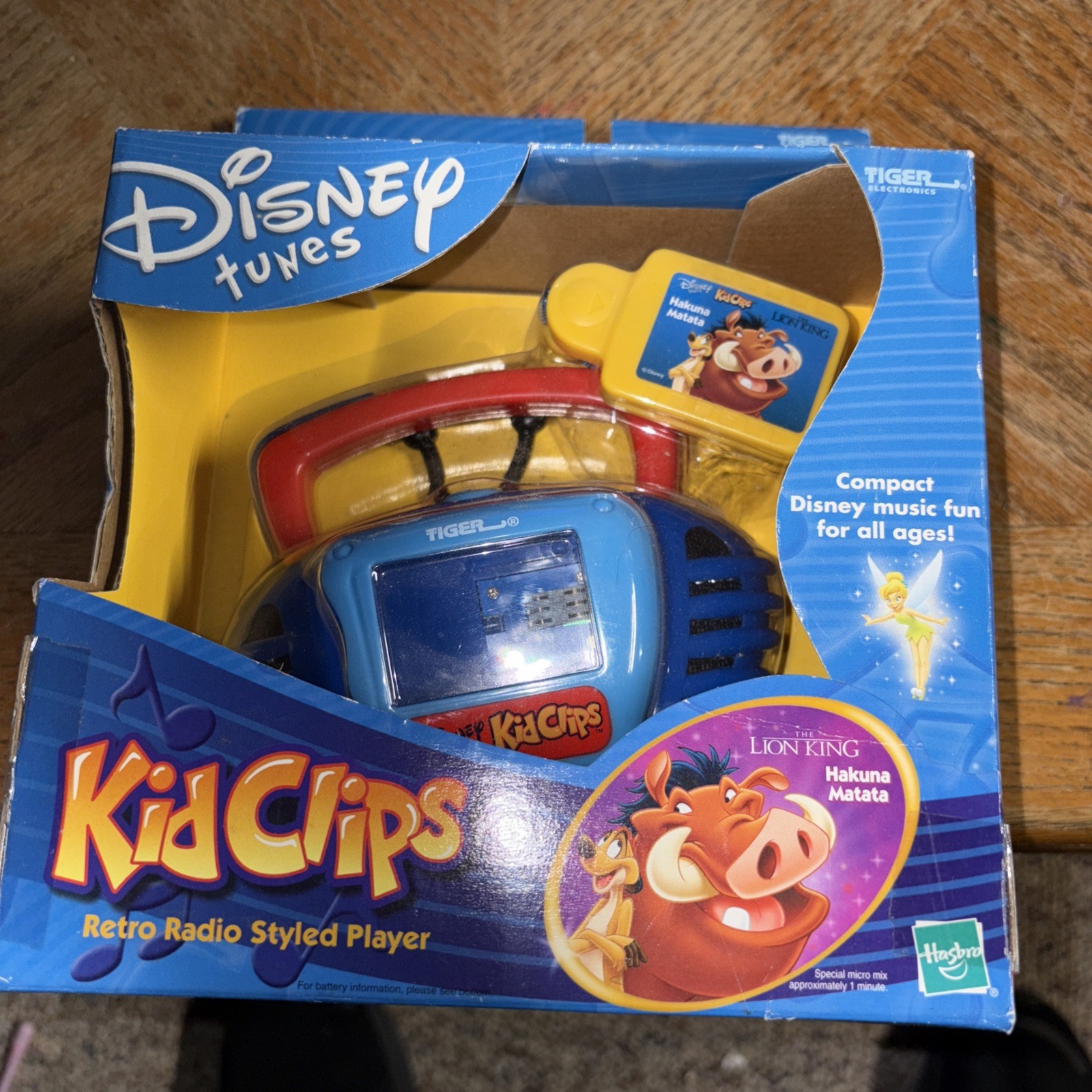 Disney Tunes Kid Clips Jukebox LION KING Music Player Tiger Hasbro Hakuna Matata