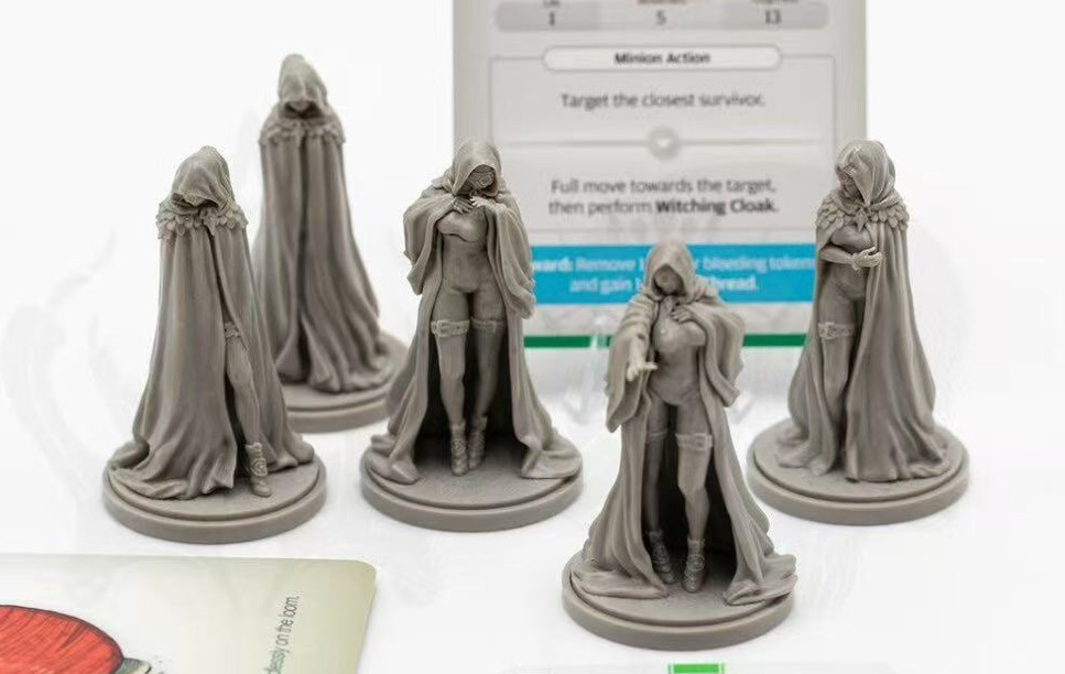 █ NEW Arrival! Set of 5 Red Witches Expansion Kingdom Death 30mm Unbuild WH591