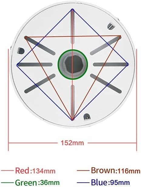 Dome Camera Universal Heavy-Duty Outdoor Security Pole Mount Bracket...