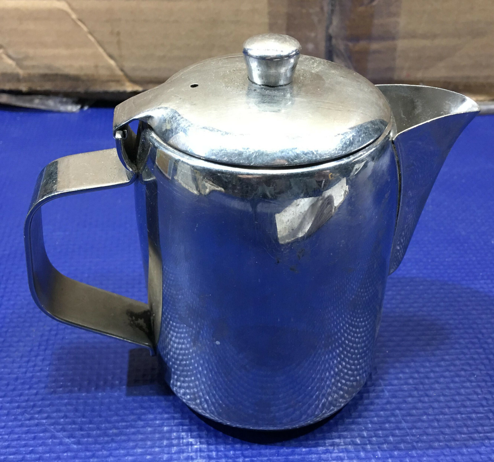 Stainless Steel Lidded Cream Pourer creamer milk made in italy lampo