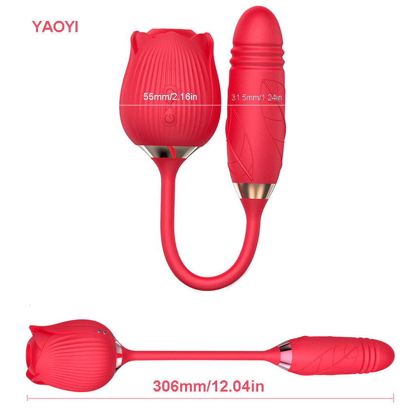 2in1-Rechargeable-Women-Rose-Massage-Vibration-Sucker-Thrusting-Use-Lubricant