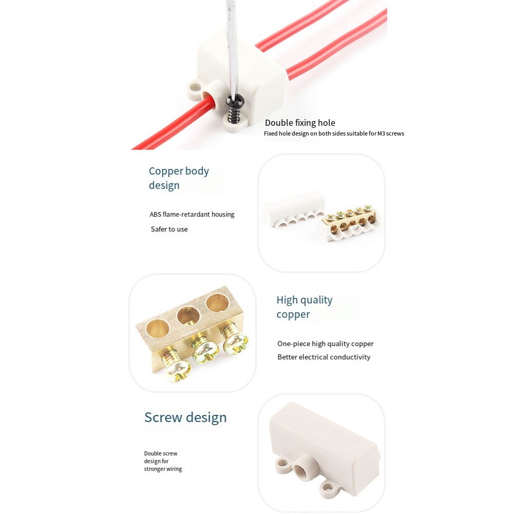 Five Pack Electrical Connectors Rated at 1000V and Suitable for Wiring