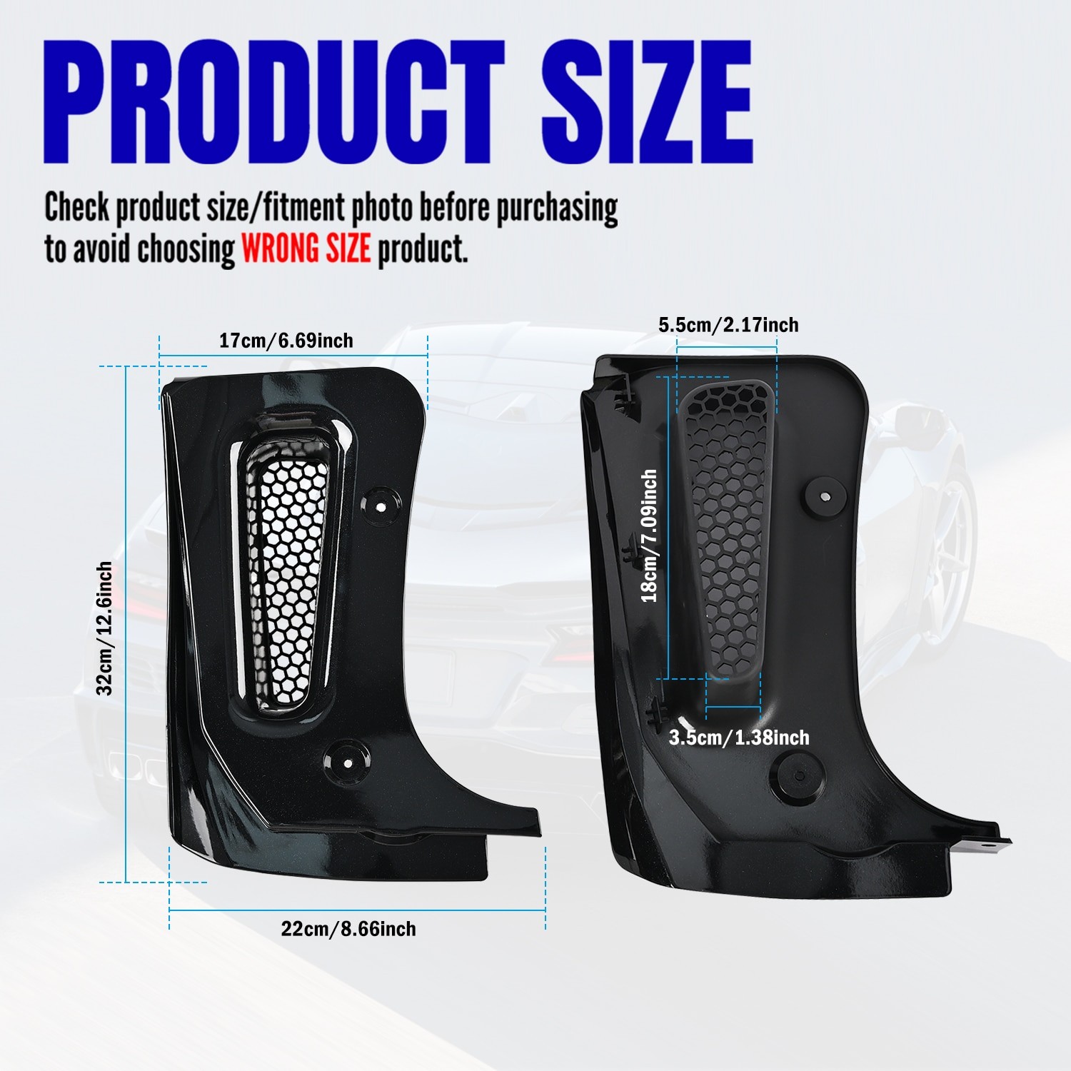 Carbon Flash XL Extended Fender Guards Mud Flaps For Corvette C8 Z06 E-Ray 2023+