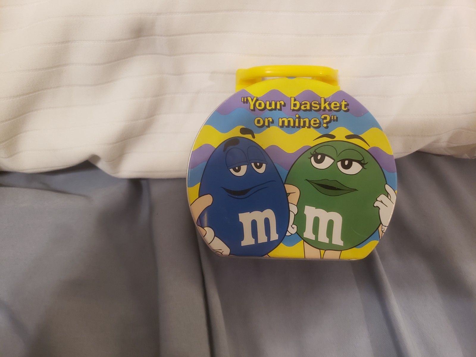 2003 M&M Small Easter Tin With Handle