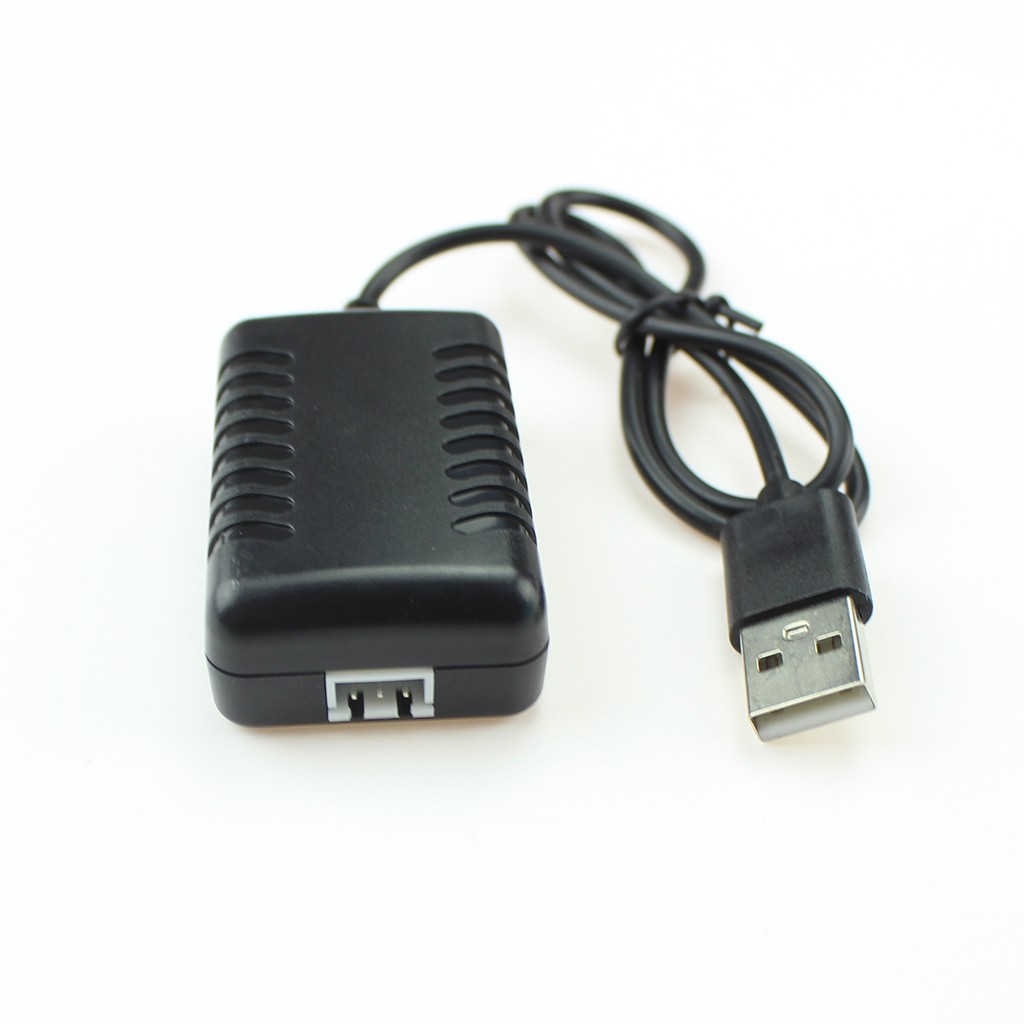 New 7.4V Charging Cable USB Charging Cable For WLToys 144001/104001 RC Car Black