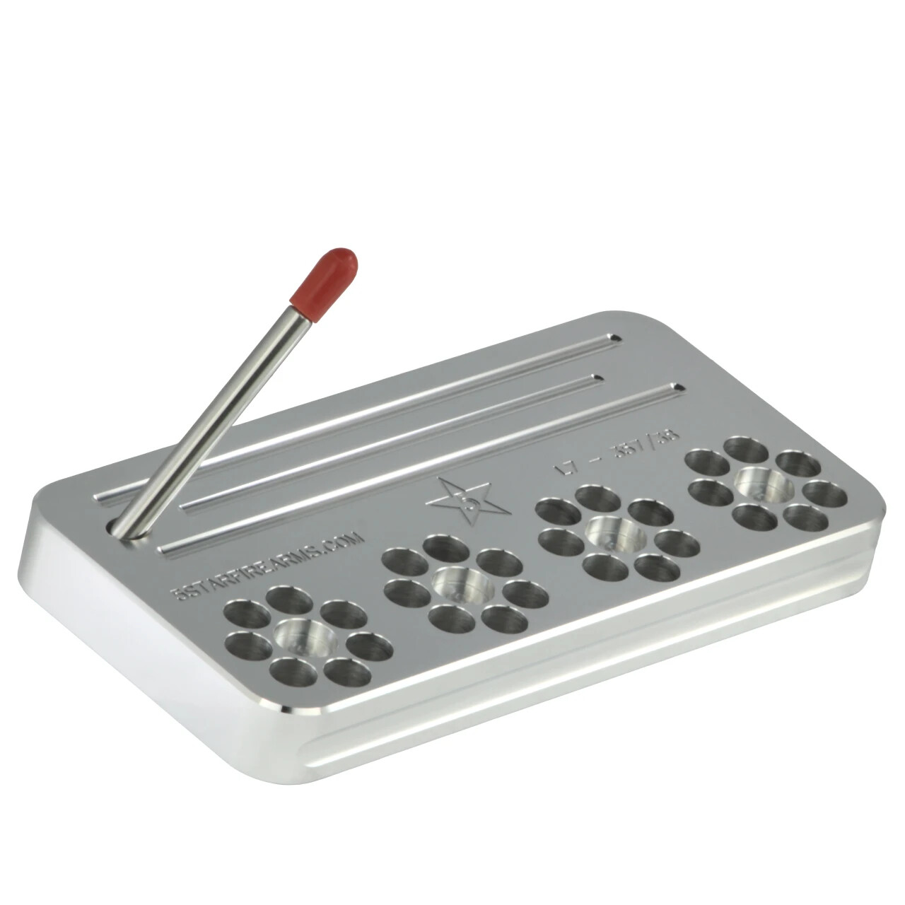 L7-357/38 Range Stand, 7-shot .357/.38 cal., solid 3/4" aluminum; FREE SHIPPING