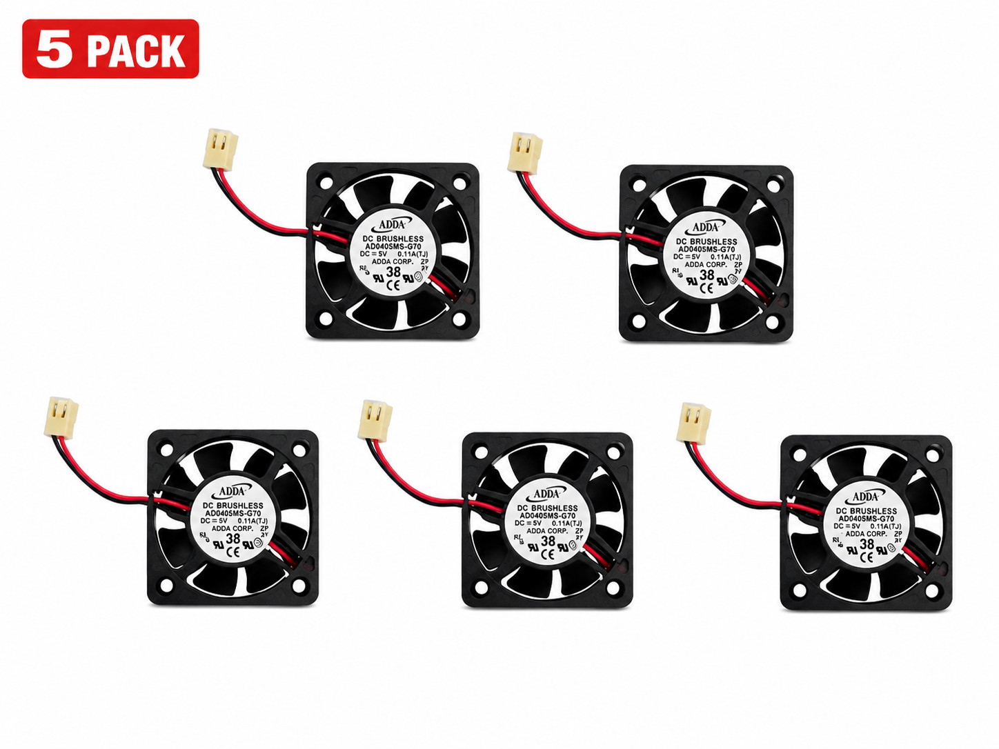 Chargio ARX Cera Dyna FD0540-A2212A Cooling Fan for DVR, NVR, 5PK (OPENBOX)