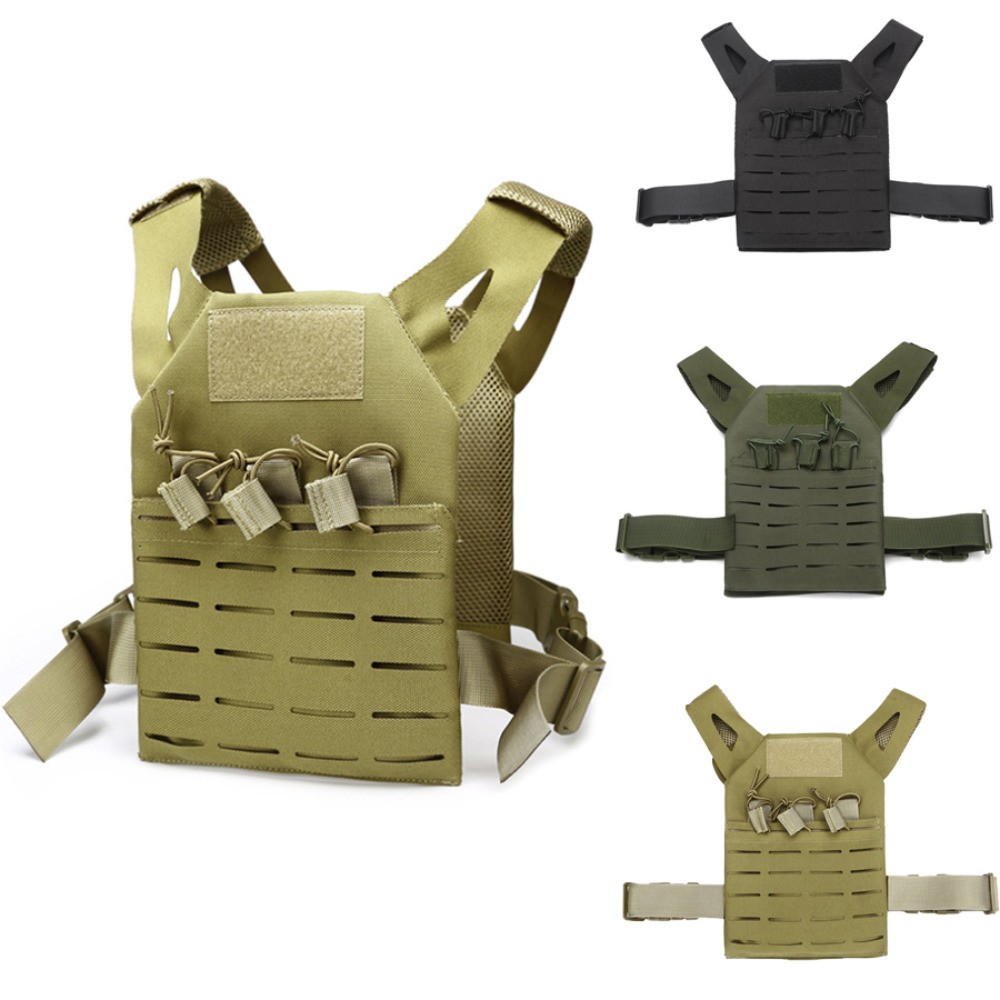 Tactical Vest Children Army Costume Adjustable Training Protective Outdoor Vest