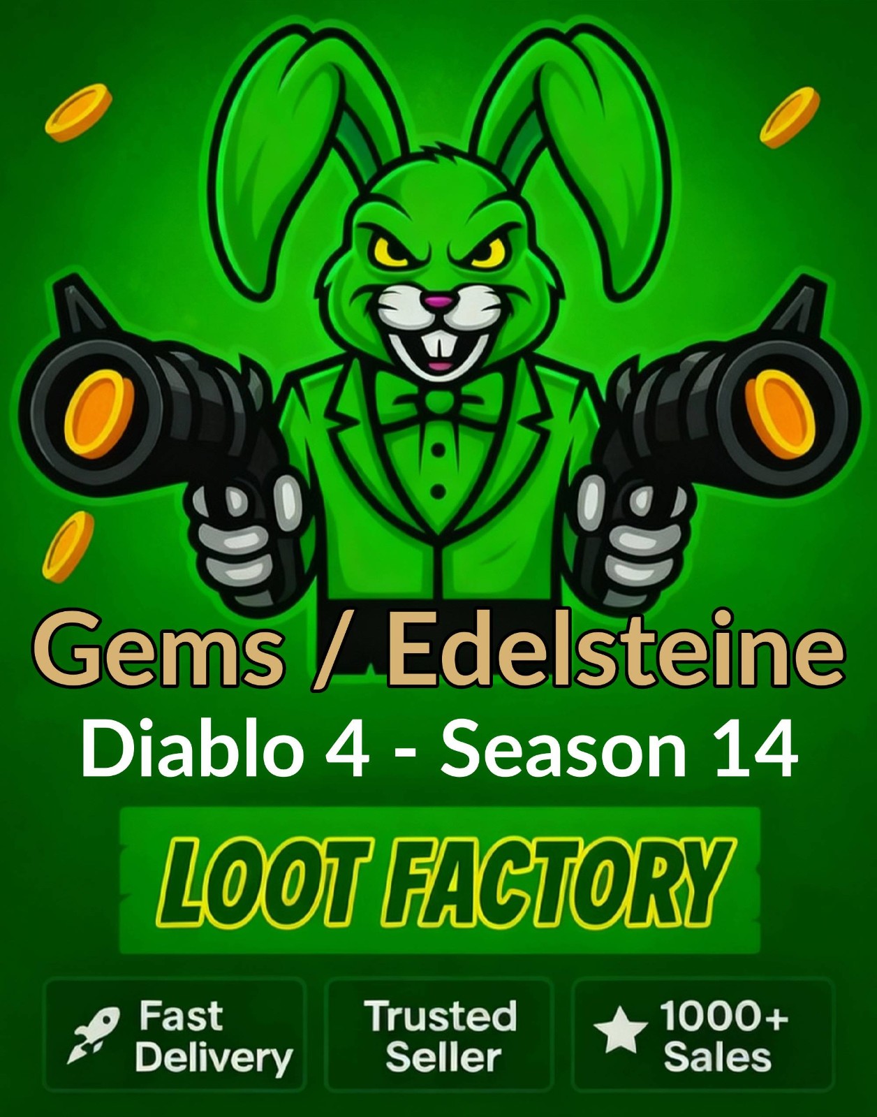 Diablo 4 S14 Season 14 - All GEMS / GEMS Flawless Horadric Gem - D4