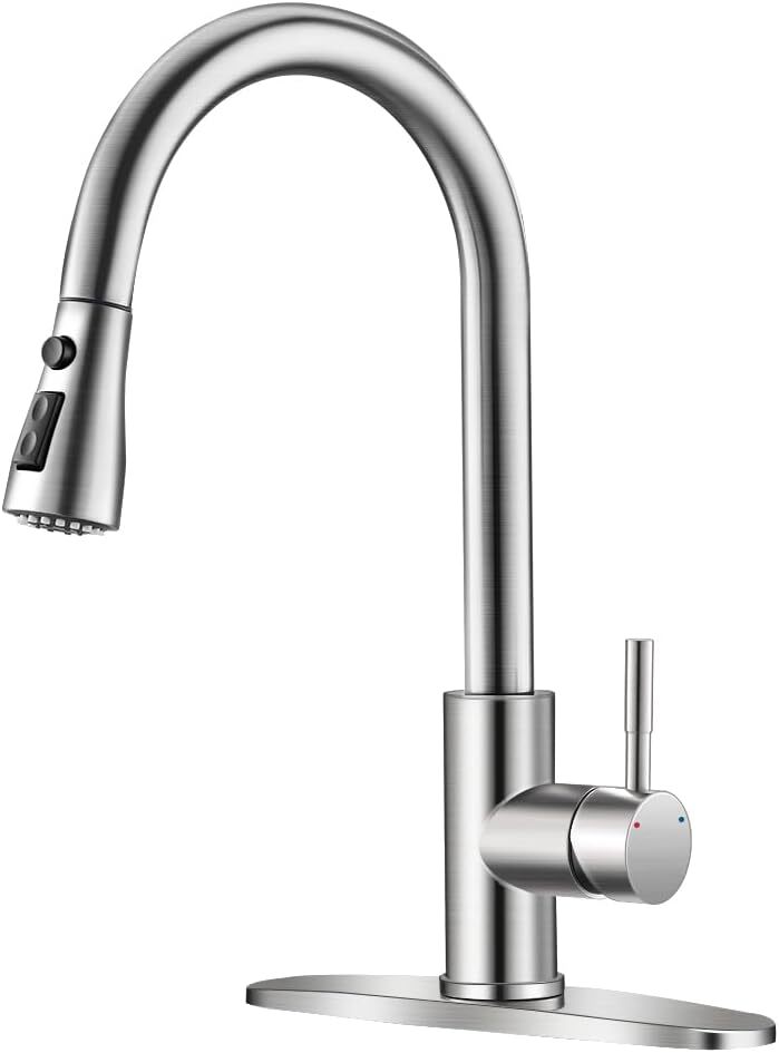 Grifo De Fregadero Negro Mate Con Rociador Extraible Para Cocina Llave En Oferta