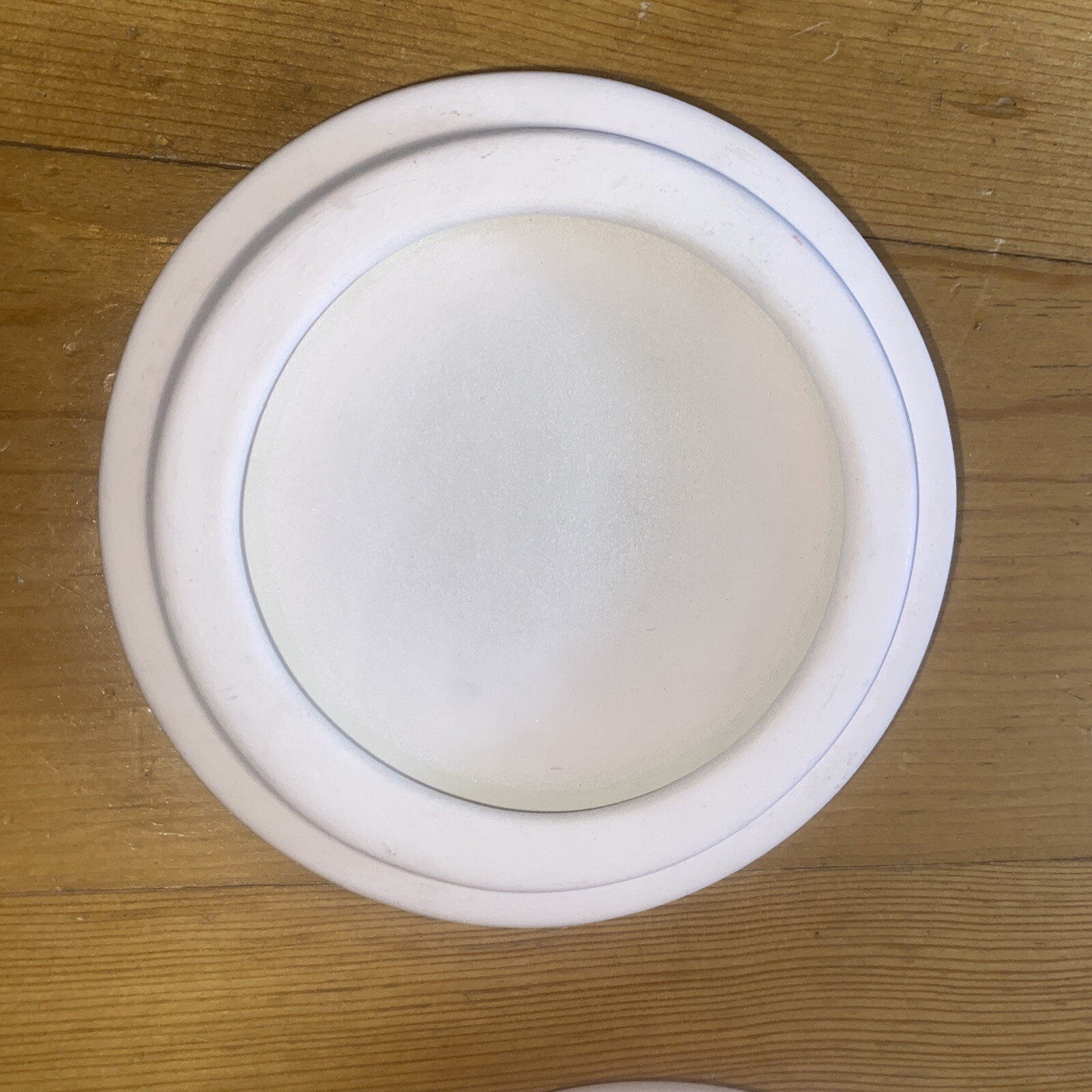 Light pink, signed ceramic covered dish
