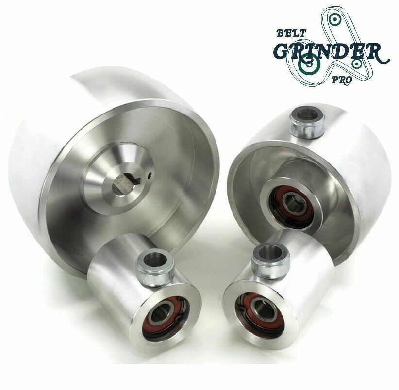 Belt Grinder 2x72 wheel set knife grinder 5" Drive 7/8" bore 4" track 2" Idler