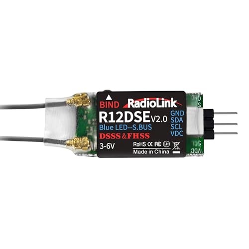 R12DSE 2.4Ghz 12 Channels Micro RC Receiver SBUS/PPM Voltage Telemetry Long