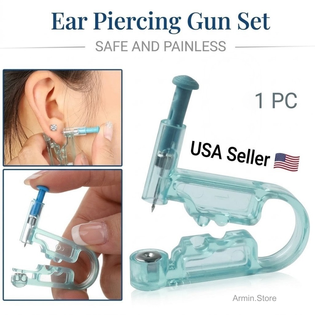 1PC Ear Piercing Gun Kit Disposable Disinfect Safety Earring Piercer Machine New