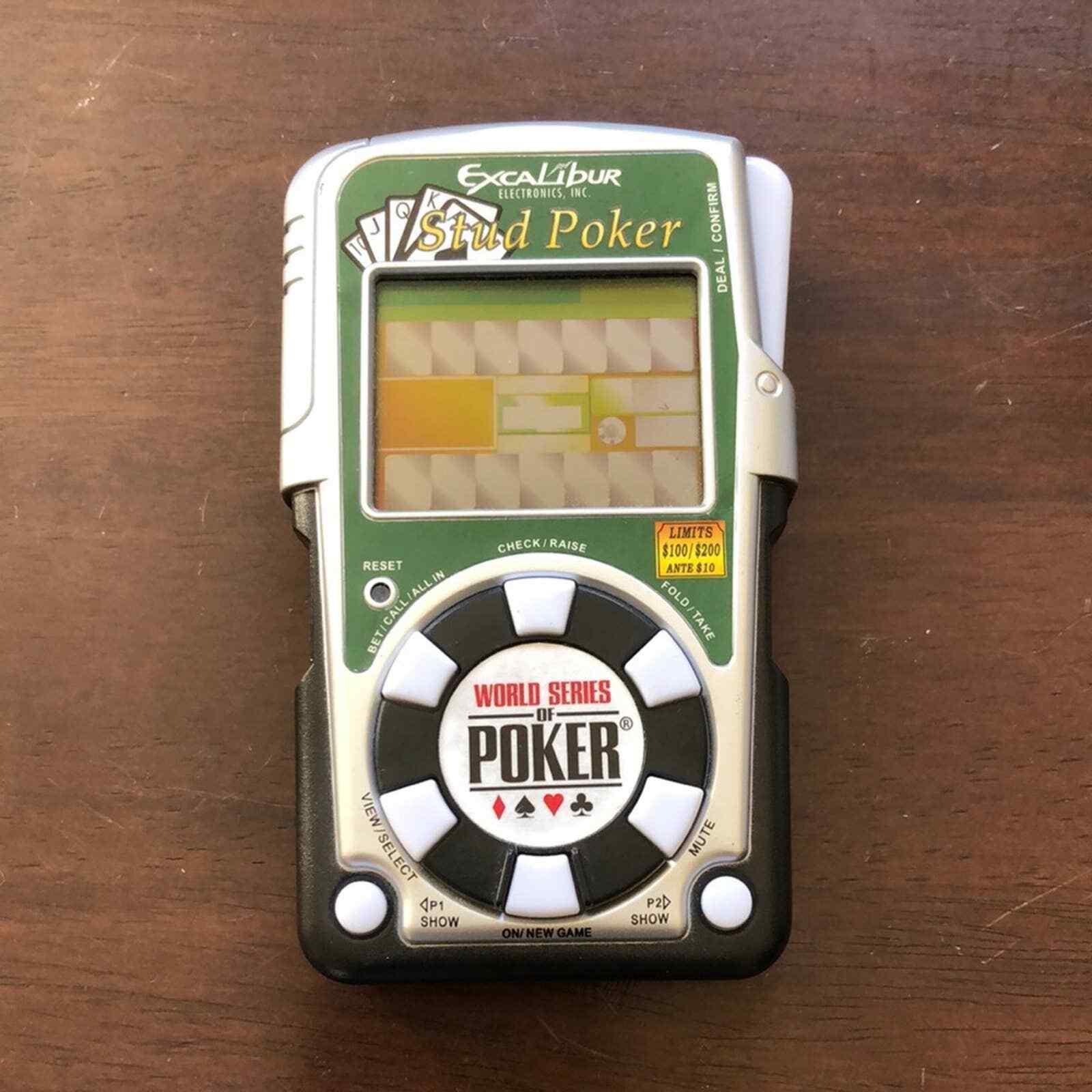 Excalibur World Series of Poker Electronic Stud Poker Handheld