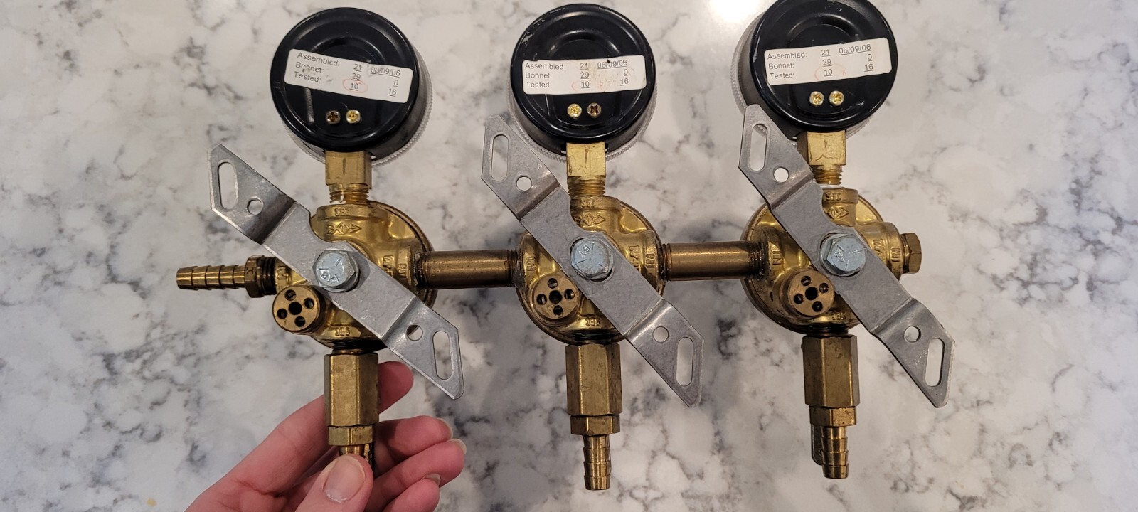 Taprite Commercial Grade Three Way Gauge Secondary Regulator System