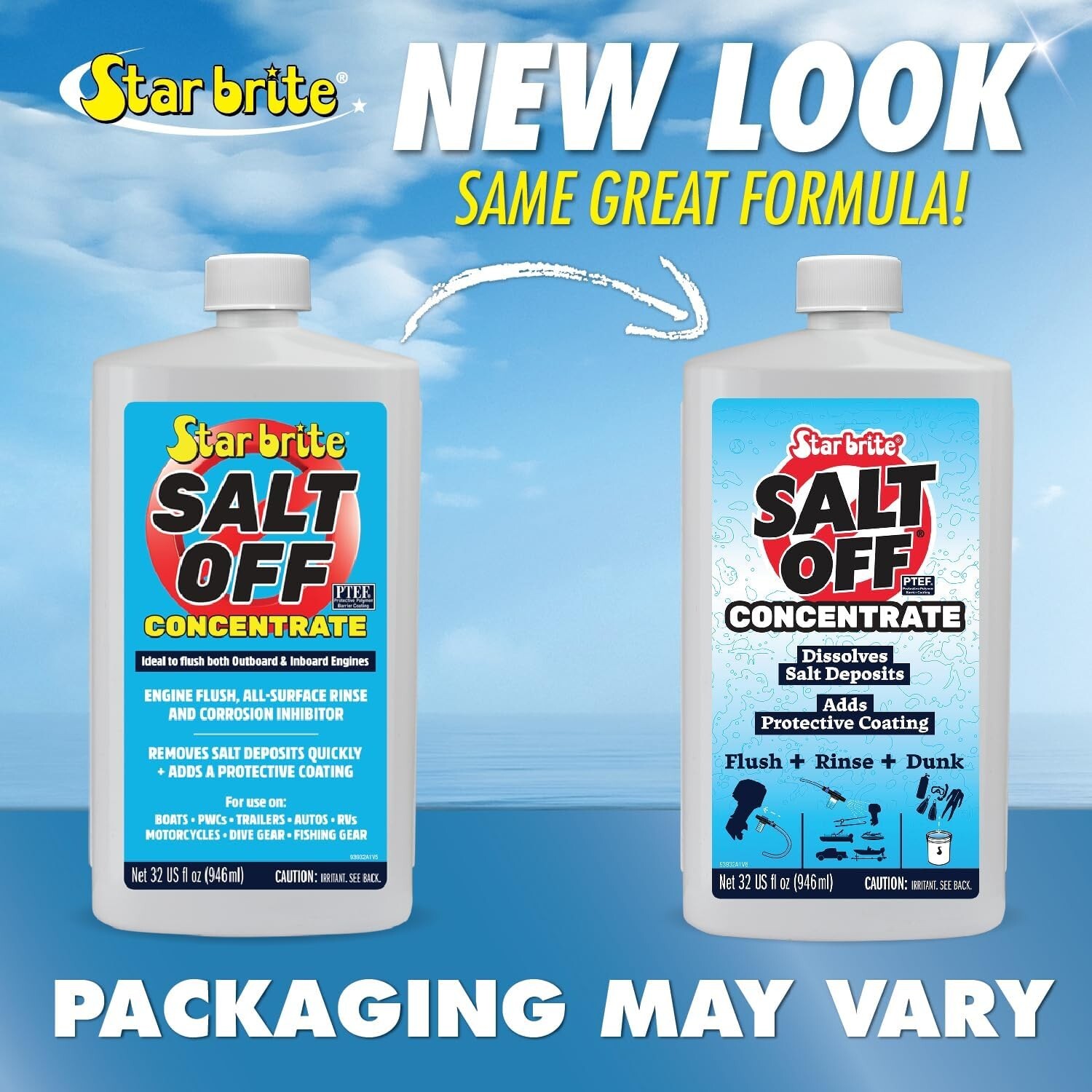 12 Pack Star Brite Salt Off Concentrate PTEF Protective Coating - 32 oz - 93932