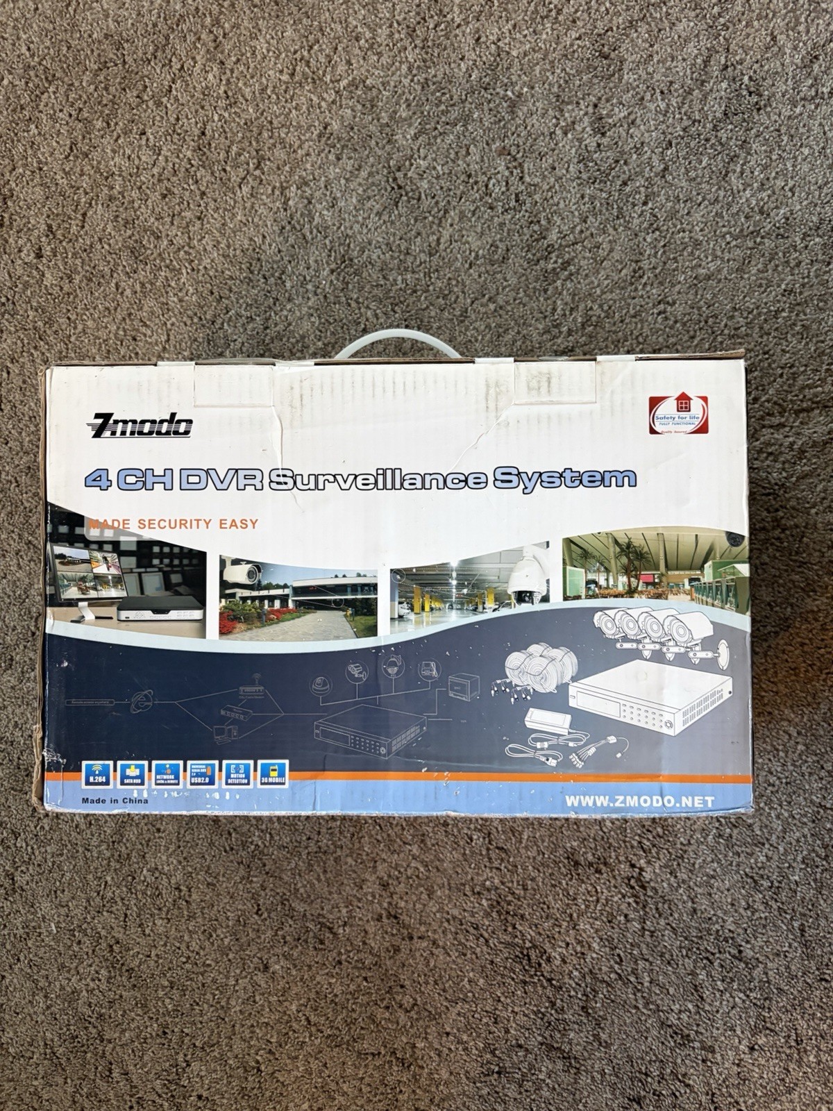 New Zmodo 4 CH DVR Surveillance System Never Opened