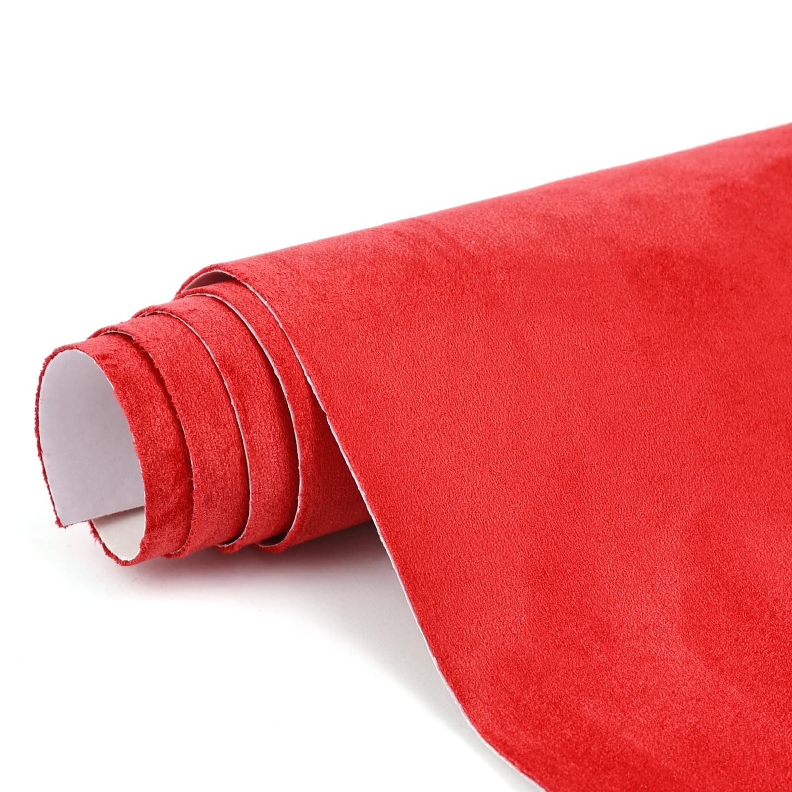 Premium Red Suede Fabric Wrap - 30x60 inch Suede Wrap for Car Interior - Self...
