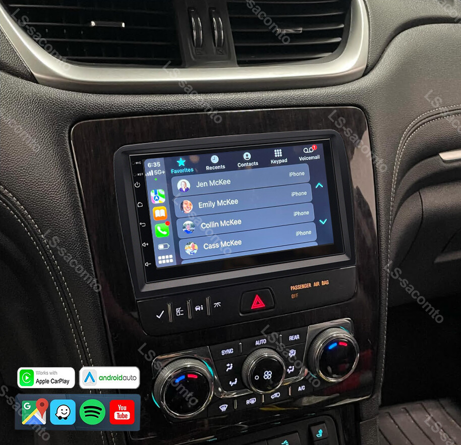 For 2013 2014 2015-2017 GMC Acadia Android 14 Apple Carplay Car GPS Stereo Radio