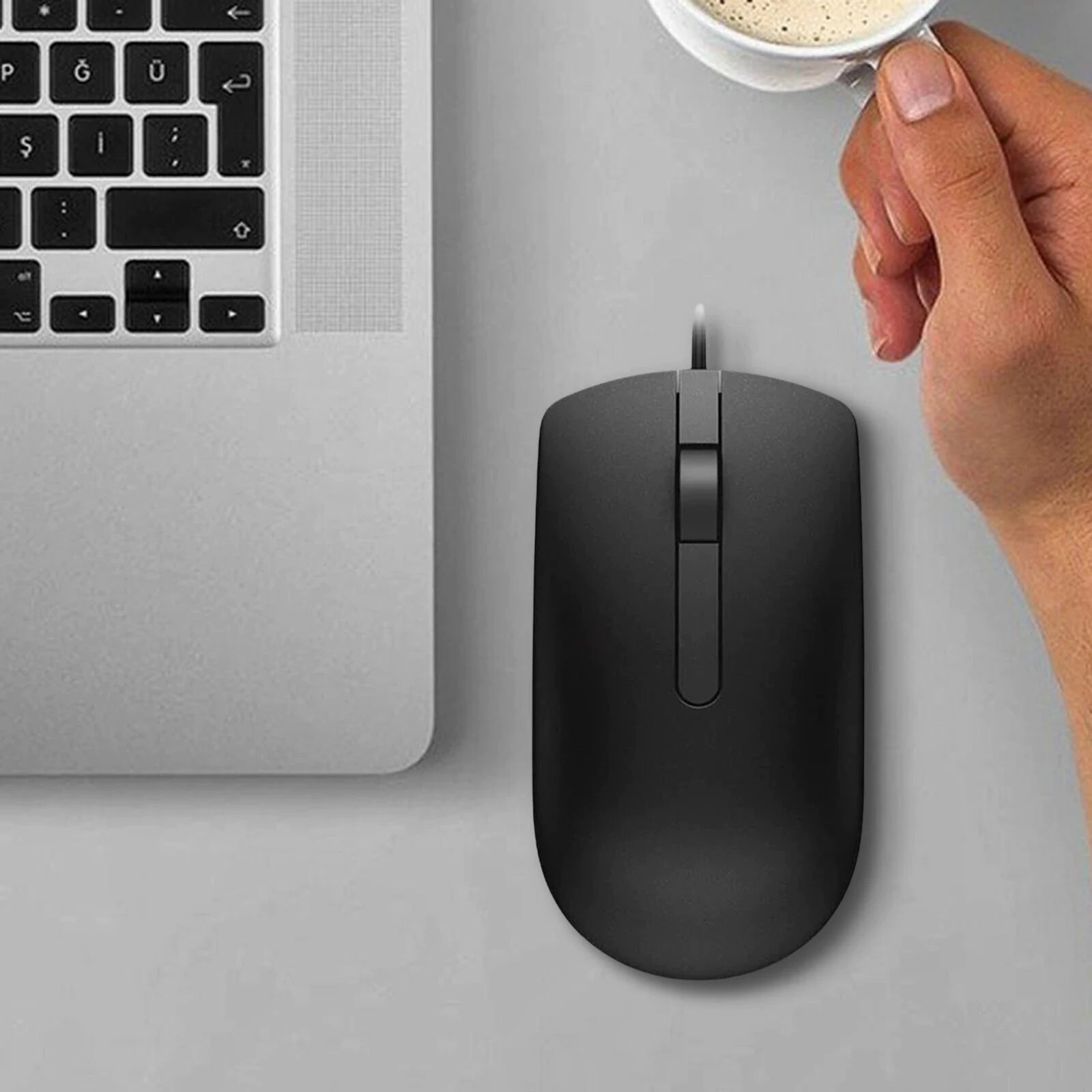 BRAND NEW GENUINE DELL Mouse Wired USB MS116 BLACK