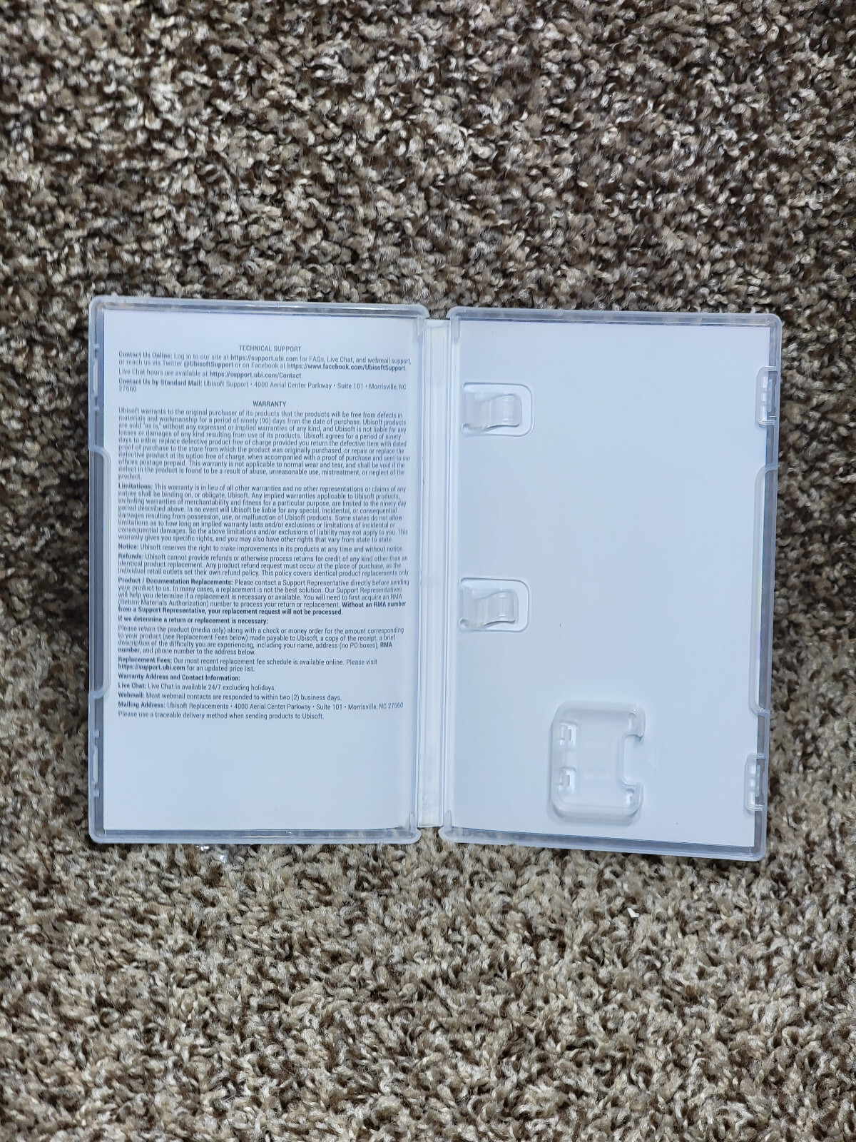 Authentic Replacement Case ONLY for MARIO RABBIDS KINGDOM BATTLE - Switch Box