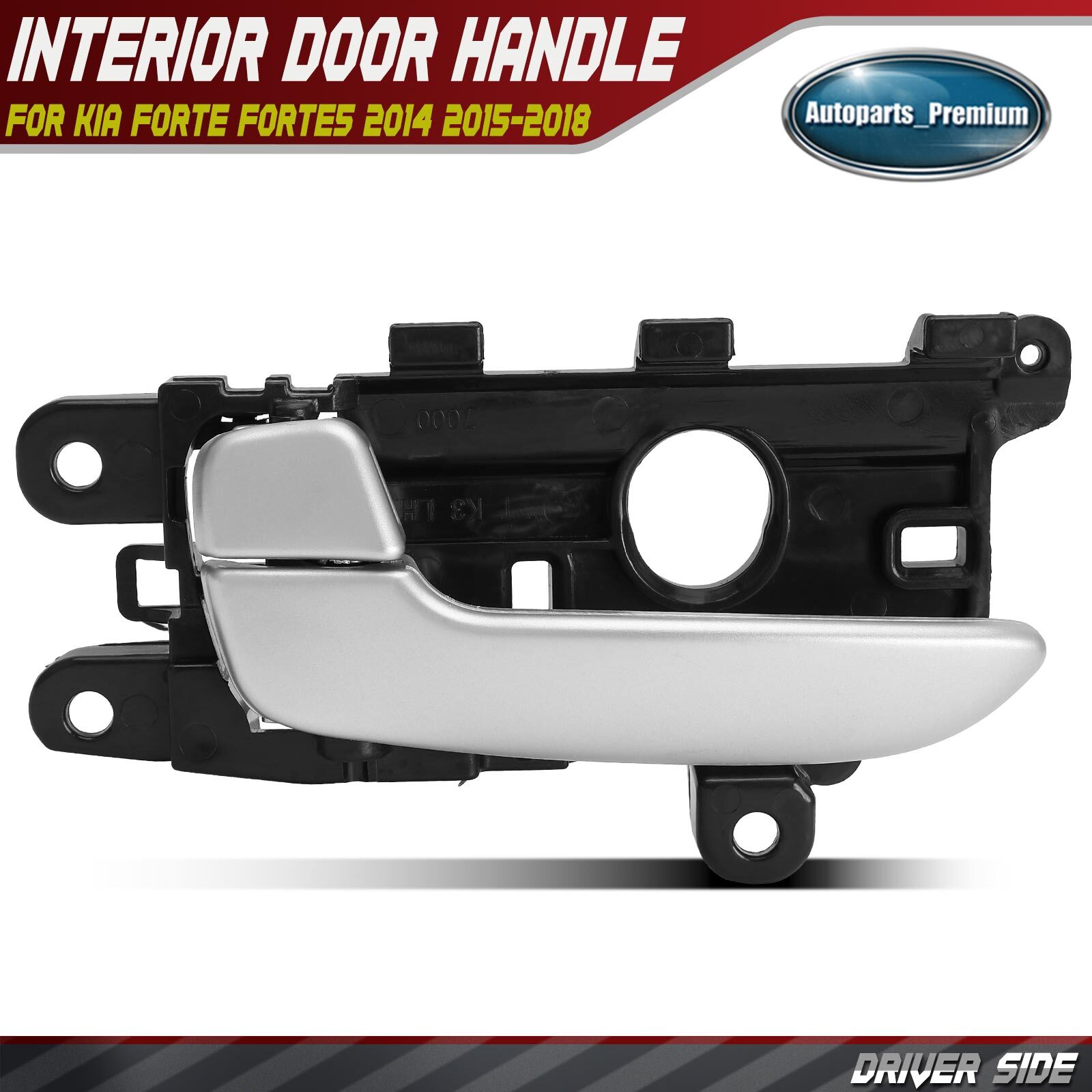 Driver LH Side Chrome Interior Door Handle for Kia Forte Forte5 2014 2015-2018