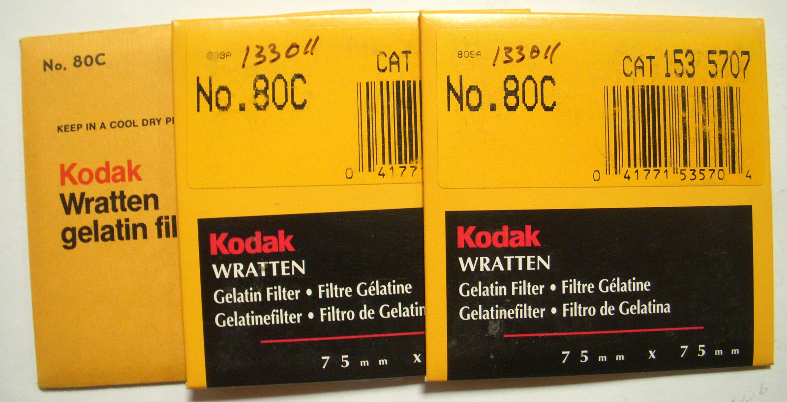 KODAK WRATTEN GELATIN FILTER NO 80C 3" or 75mm Square