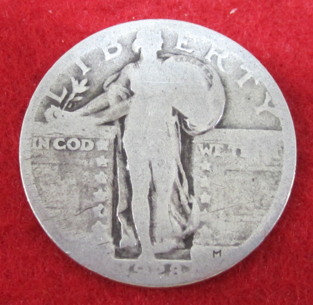1928 (P) Standing Liberty Silver Quarter - Circulated - Actual Coin K20