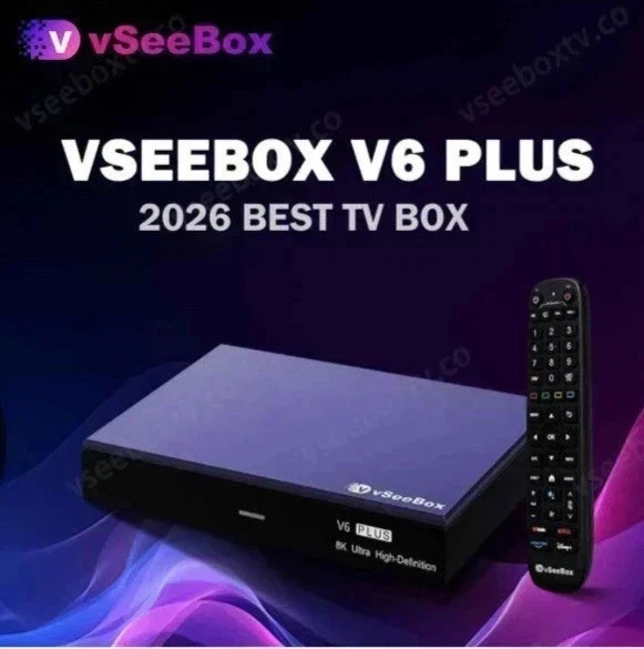 New 2026 V6 Plus + Backlit Voice Remote, 8K, Lifetime Support, Free Shipping